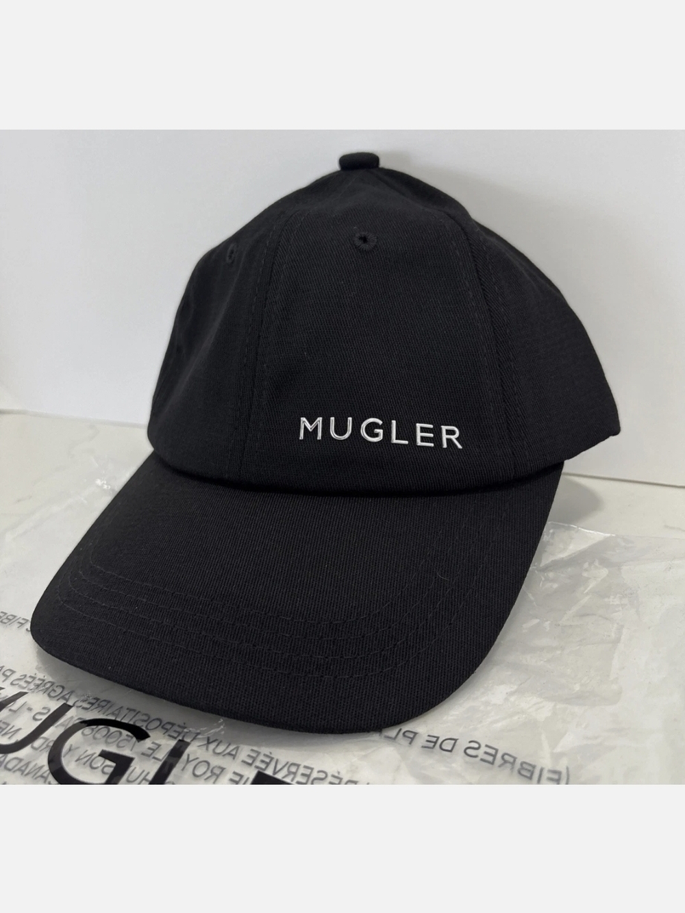 Mugler Black Baseball Cap